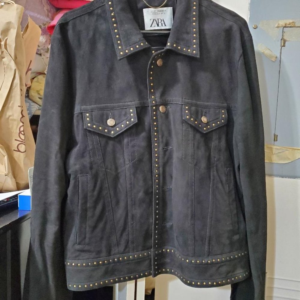 zara suede jackete